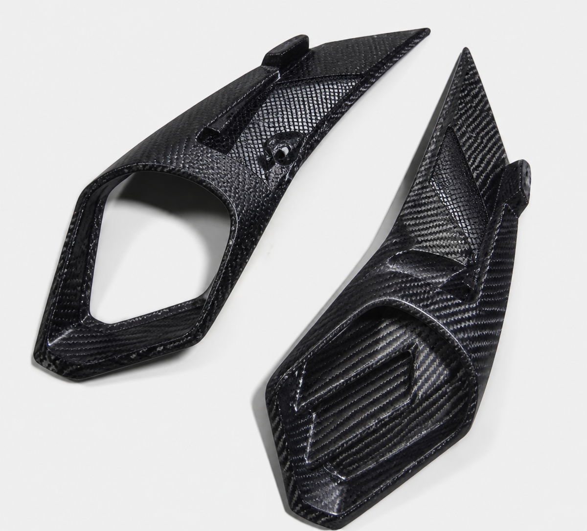 Kawasaki Ninja H2 dry carbon fiber Headlight Air Intake Side Covers – product view