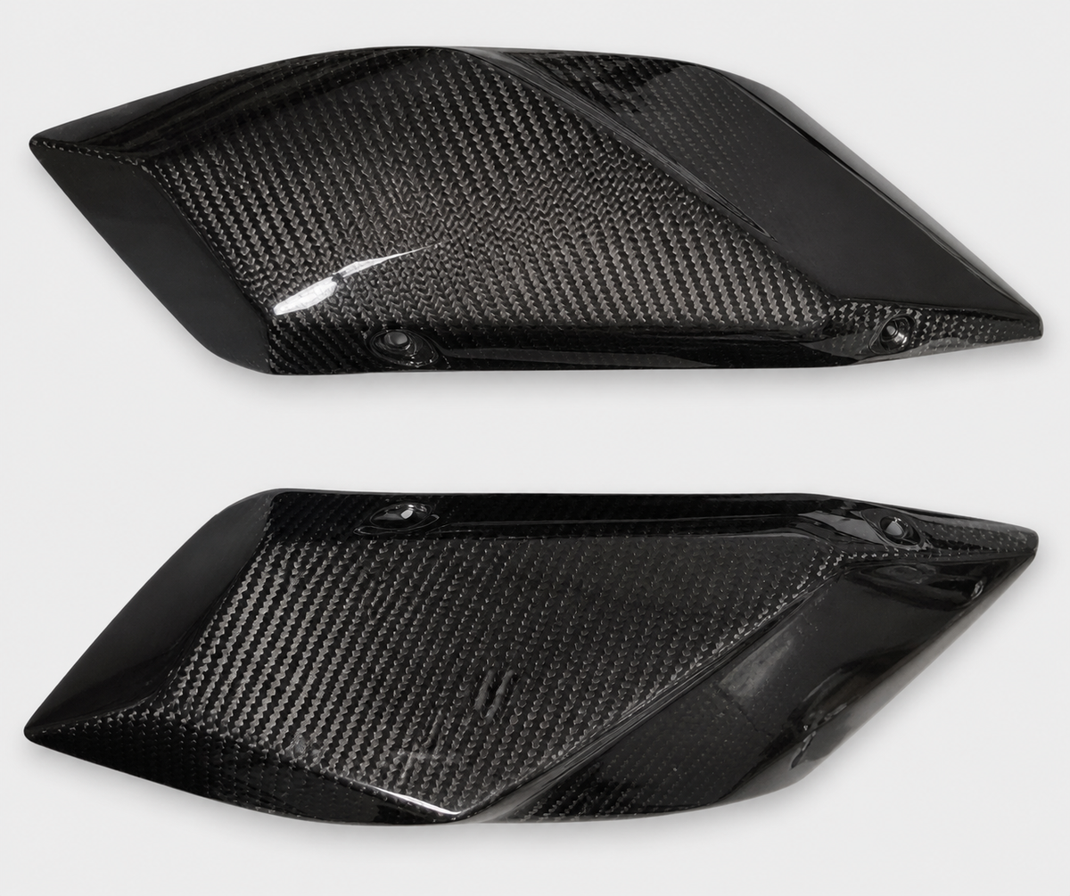 Kawasaki Ninja H2 dry carbon fiber Tail Side Panels – product view