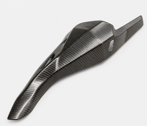 Kawasaki Ninja 400 dry carbon fiber Exhaust Heat Shield – product view