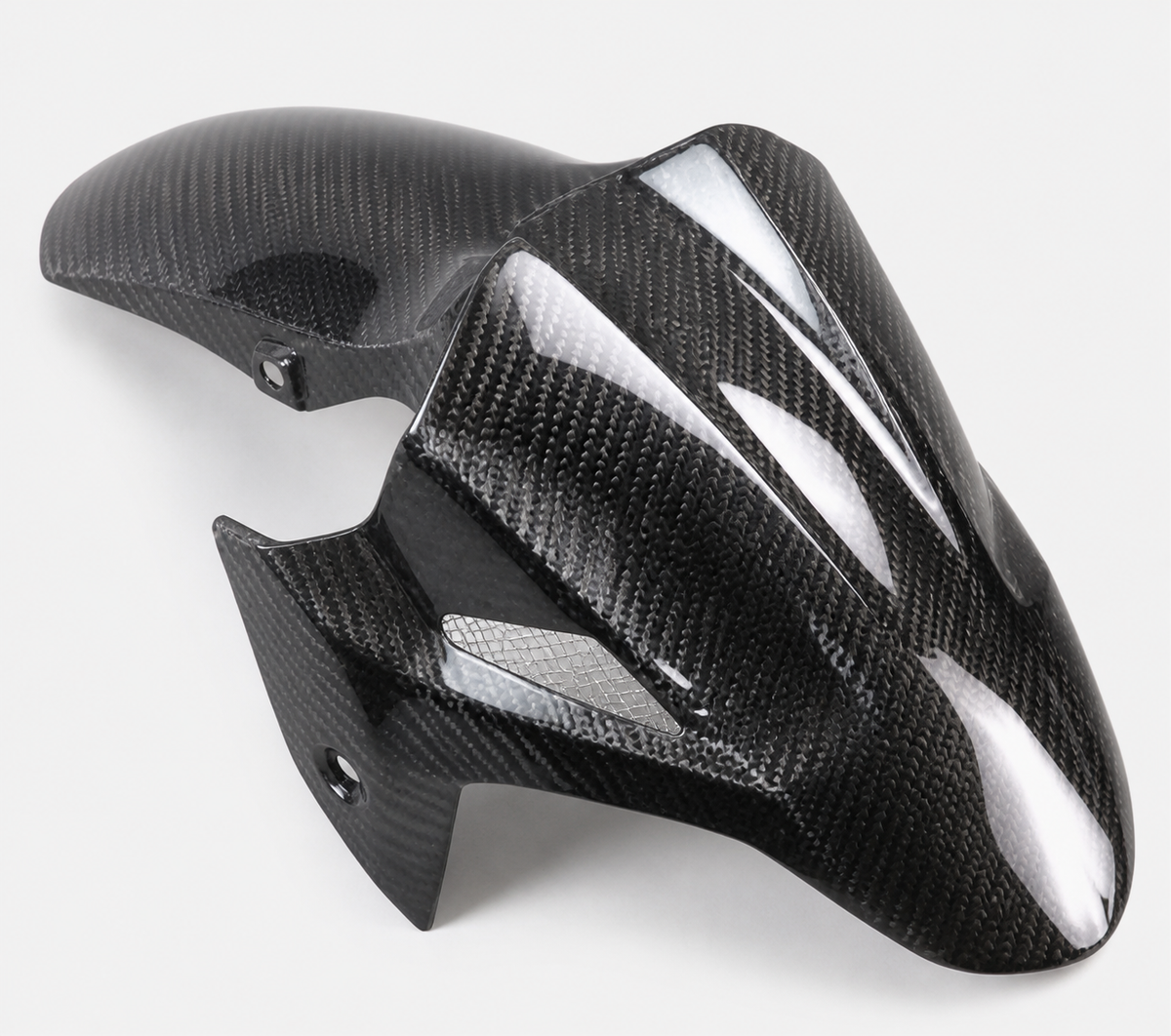 Kawasaki Ninja 400 dry carbon fiber Front Fender – product view
