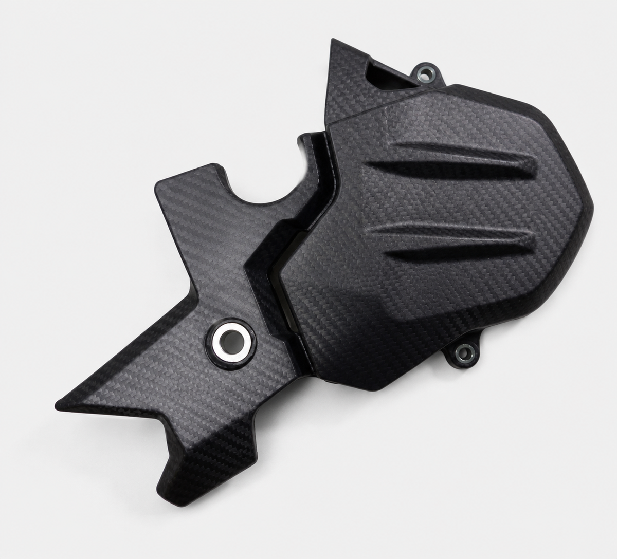 Kawasaki Ninja 400 dry carbon fiber Sprocket Cover – product view