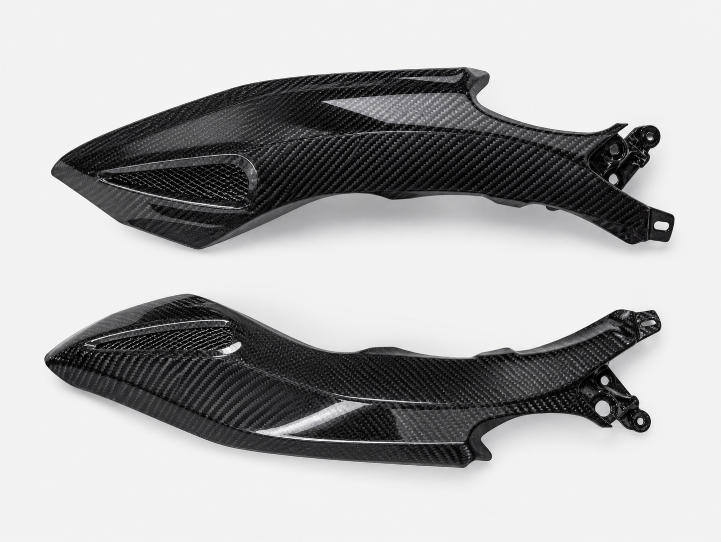 Kawasaki Ninja 400 dry carbon fiber Tail Side Panels – product view
