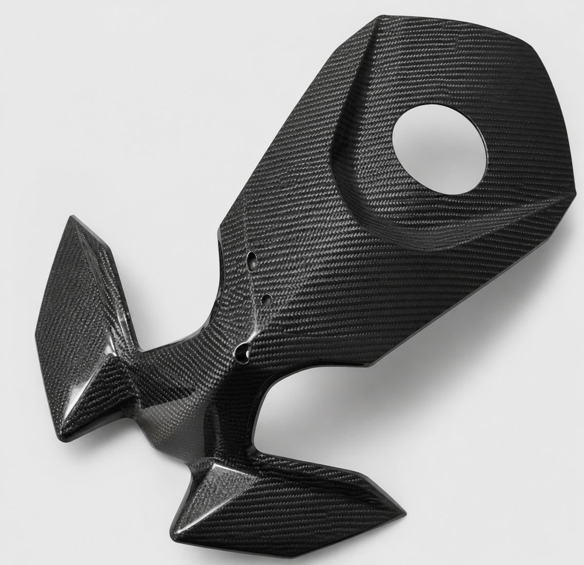 Kawasaki Ninja 650 dry carbon fiber Front Fairing Panel – product view