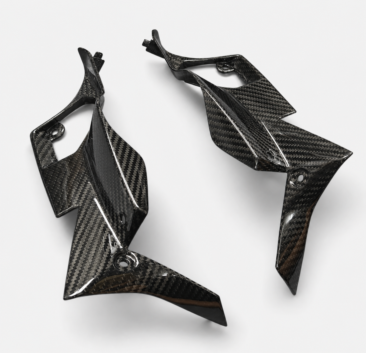 Kawasaki Z1000 dry carbon fiber Inner Fairing Panels – product view