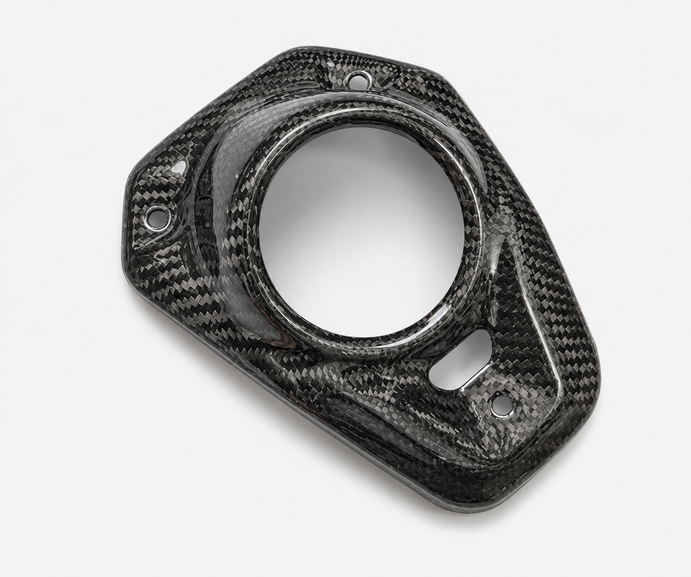 Kawasaki Z900 dry carbon fiber Rear Exhaust Heat Shield – product view
