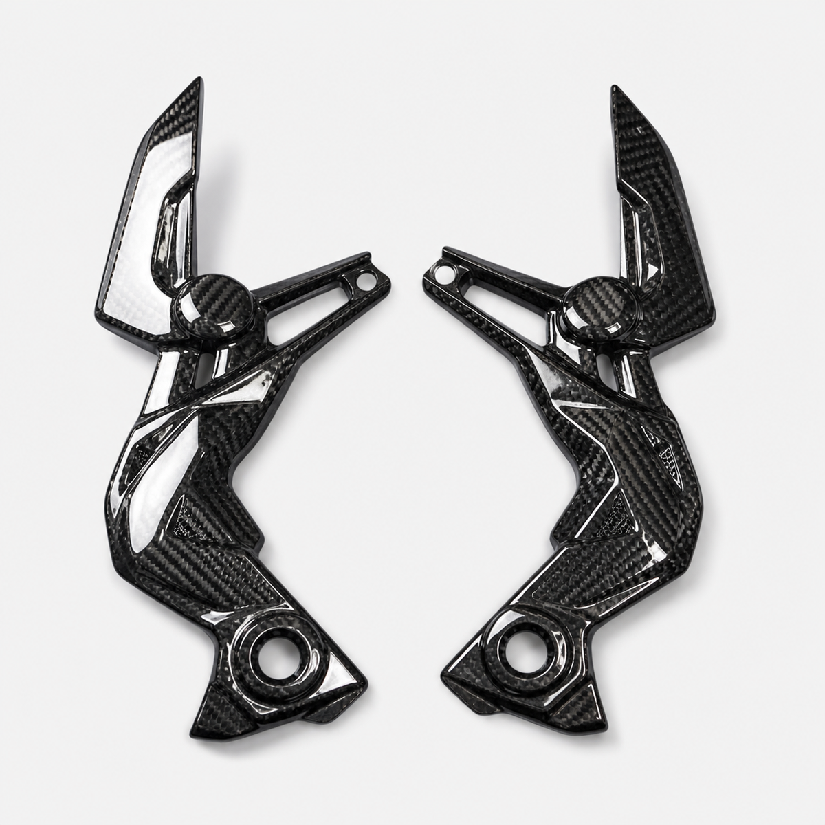 Kawasaki Z900 dry carbon fiber Main Frame Covers – product view