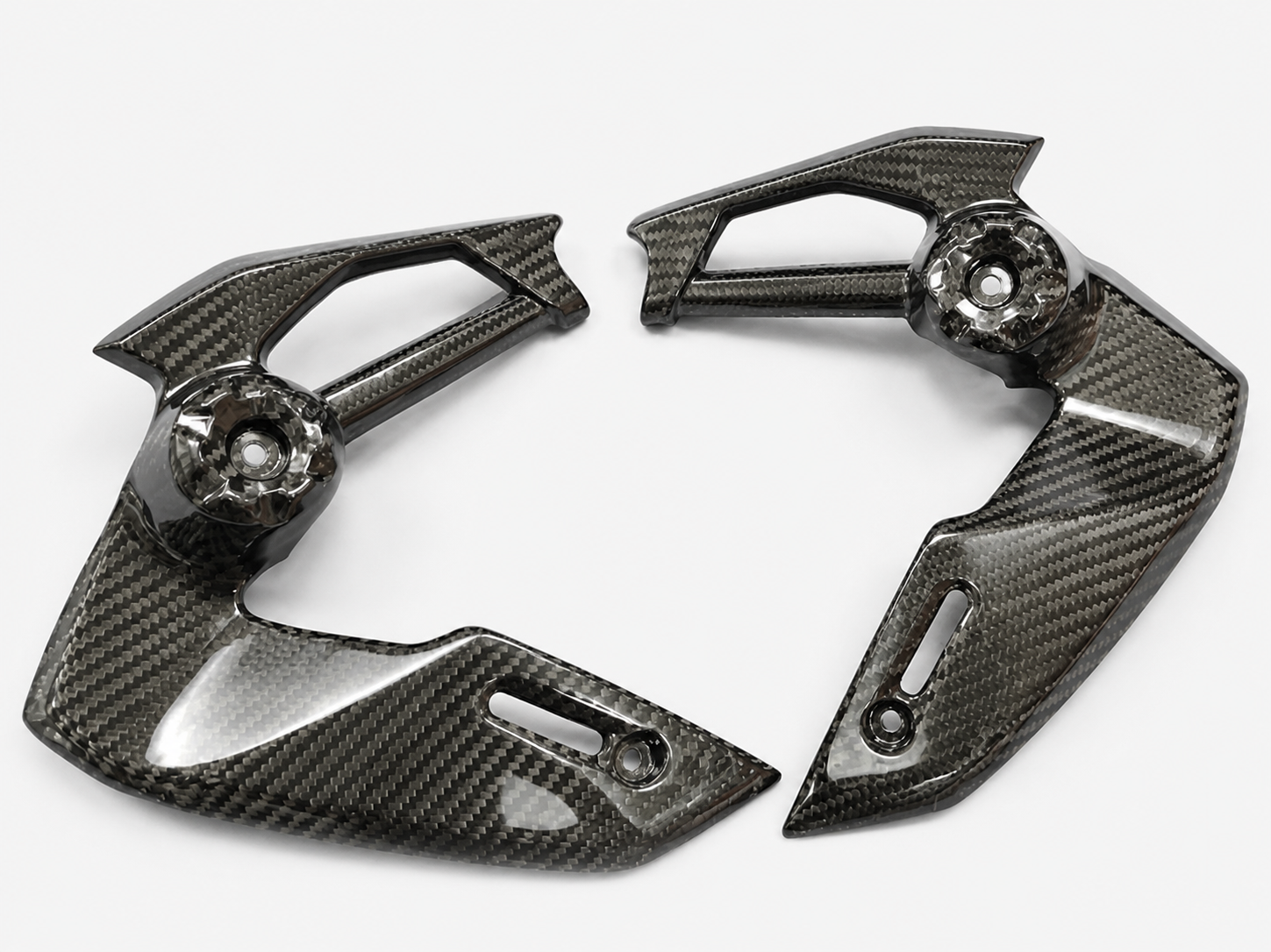 Kawasaki Z900 dry carbon fiber Upper Frame Covers – product view