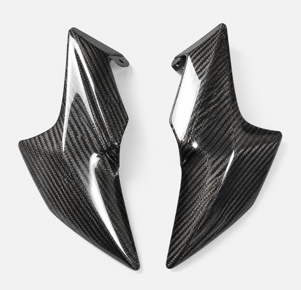 Kawasaki Z900 dry carbon fiber Front Fairing Side Panels – product view