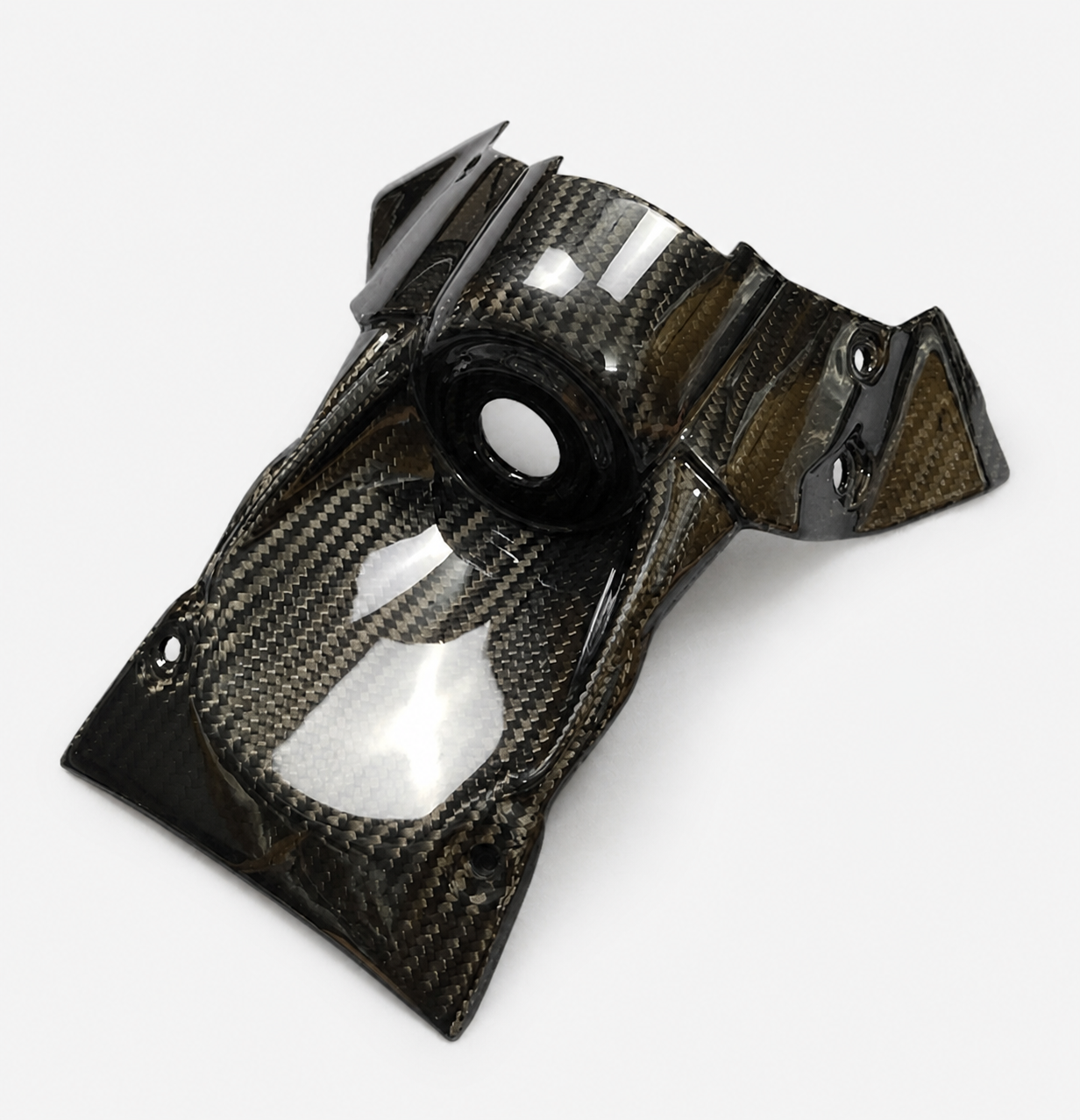 Kawasaki Z900 dry carbon fiber Ignition Lock Surround Cover – product view