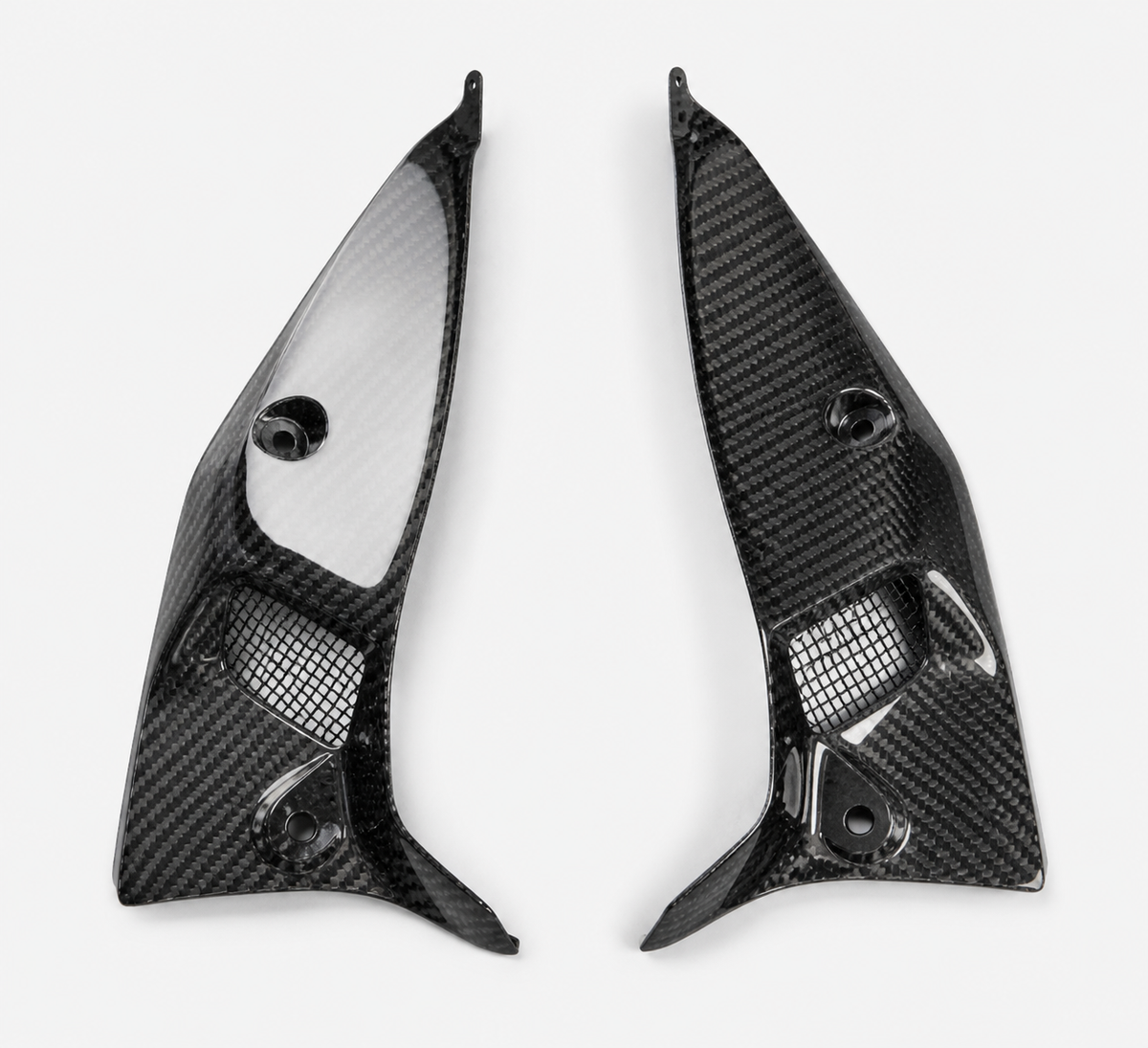 Kawasaki Z900 dry carbon fiber Inner Fairing Insert Panels – product view