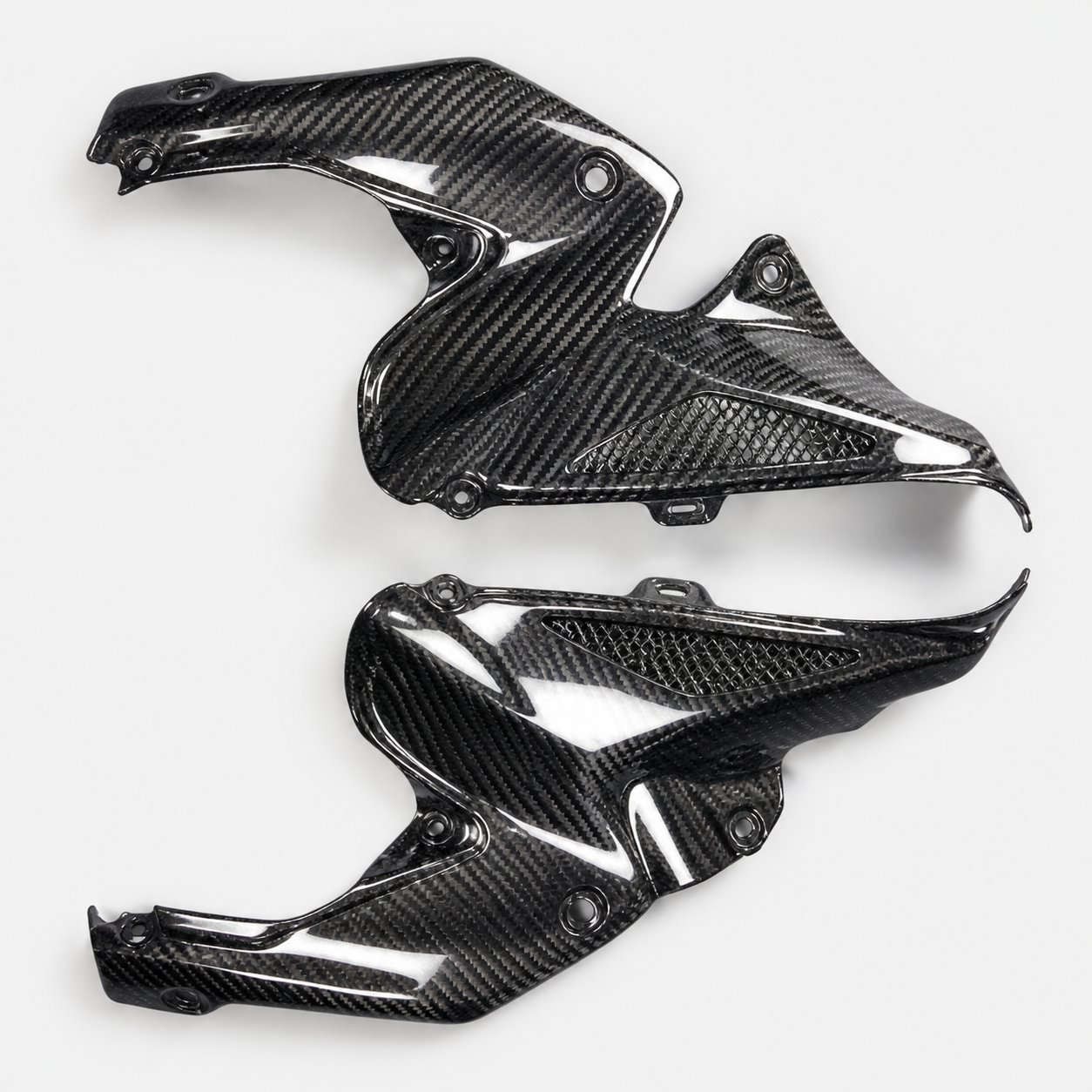 Kawasaki Z900 dry carbon fiber Inner Fairing Panels – product view