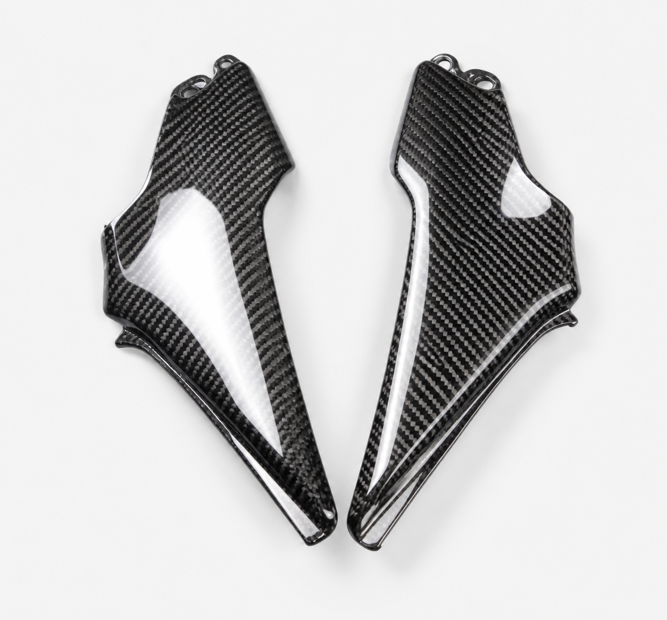 Kawasaki Z900 dry carbon fiber Underseat Side Covers – product view