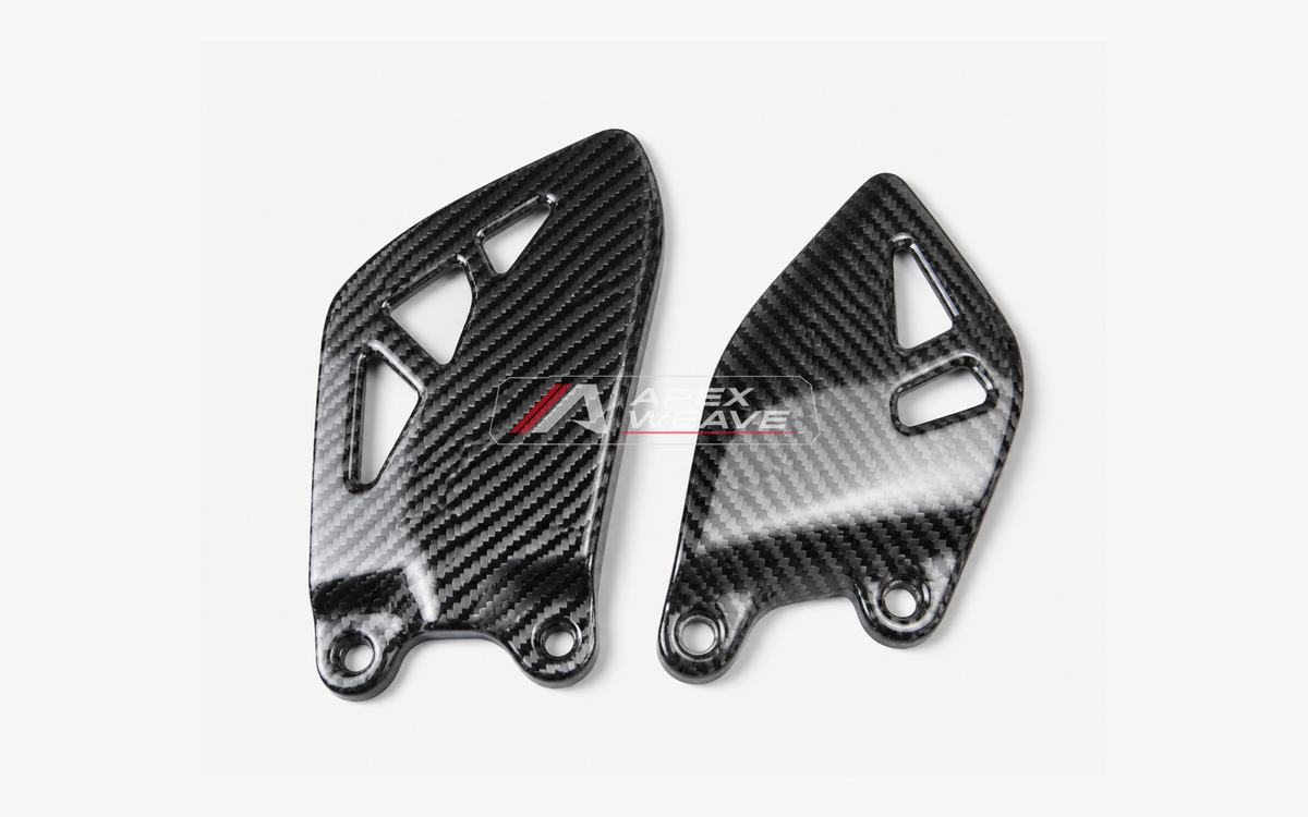 Kawasaki Ninja ZX-10R dry carbon fiber Heel Guards – product view
