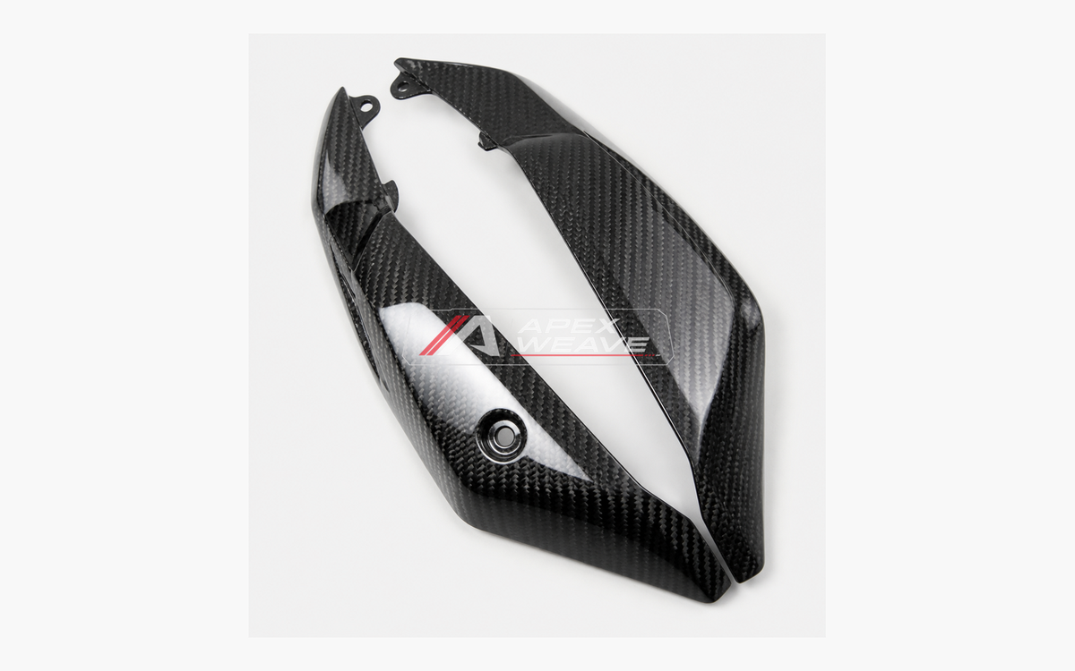 Kawasaki Ninja ZX-10R dry carbon fiber Upper Tail Side Covers – product view