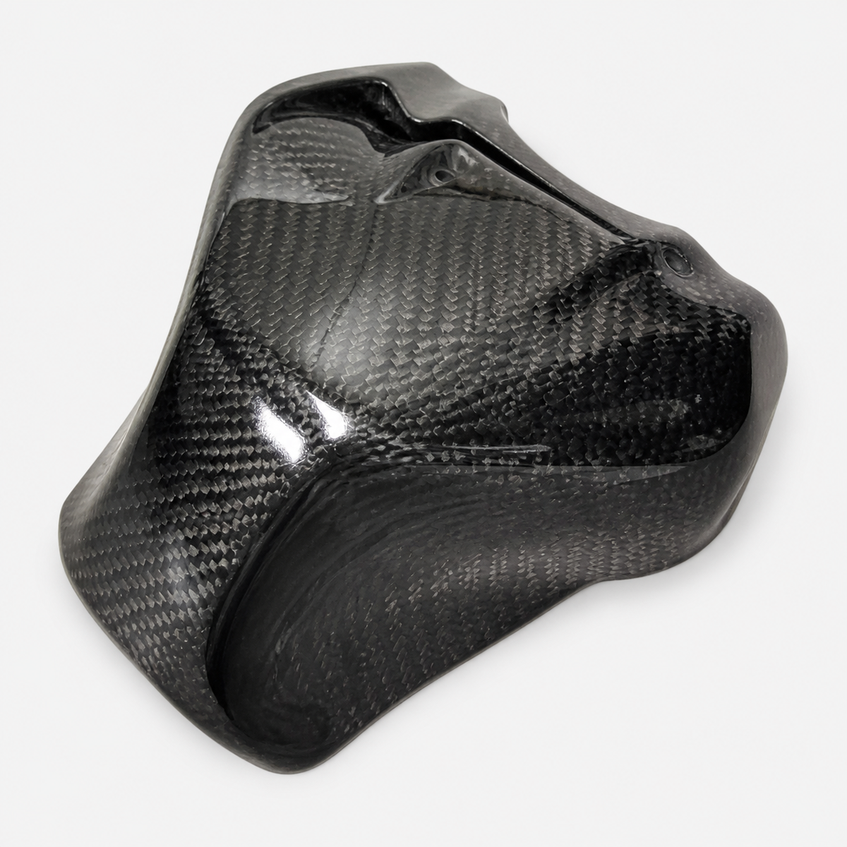 Kawasaki Ninja ZX-25R dry carbon fiber Raised Half Tank Cover – product view