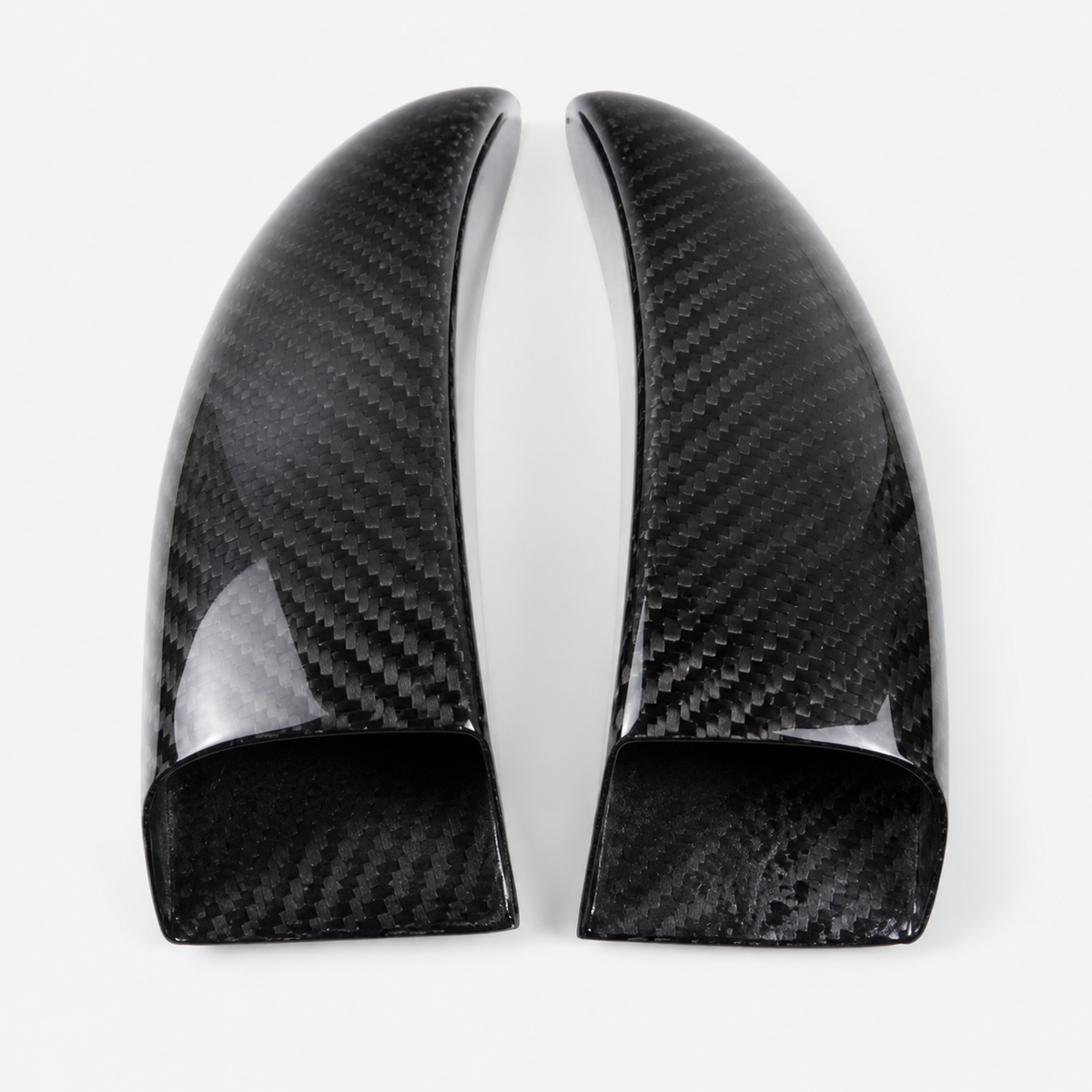 Kawasaki Ninja ZX-4R / ZX-4RR dry carbon fiber Brake Cooling Ducts – product view