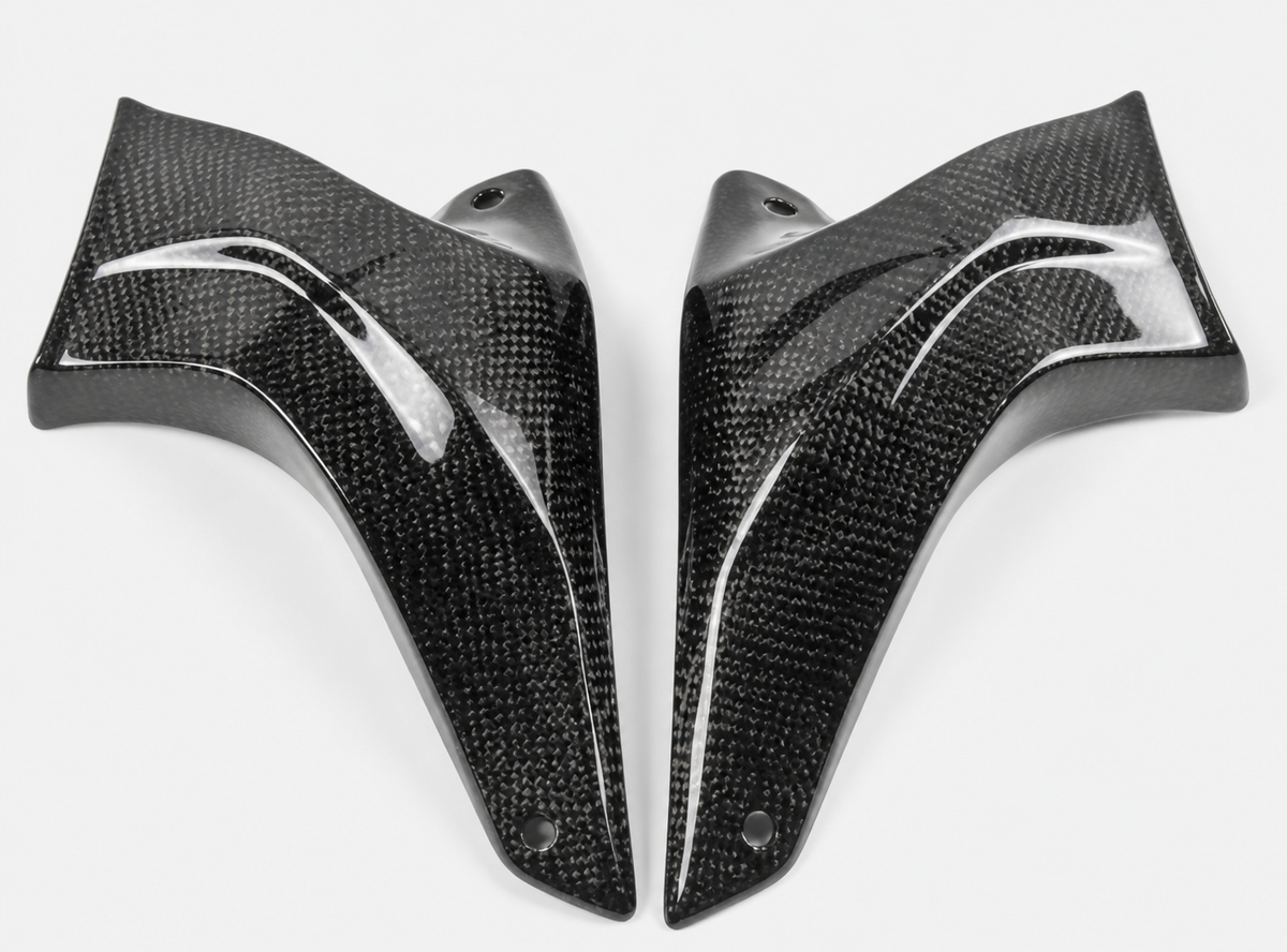 Kawasaki Ninja ZX-4R / ZX-4RR Dry Carbon Fiber Front Brake Caliper Cooling Duct Set product image