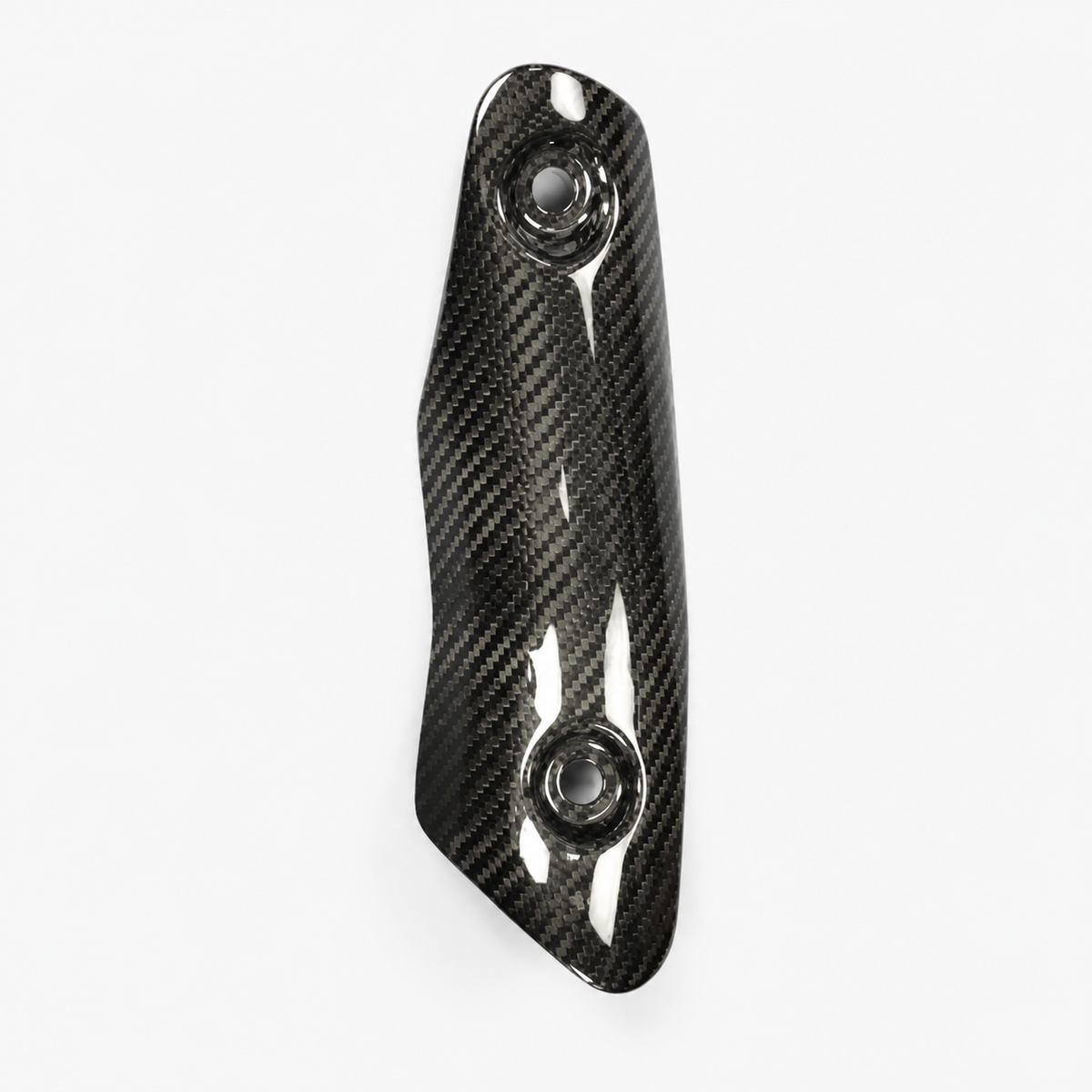 Kawasaki Ninja ZX-4R / ZX-4RR dry carbon fiber Long Exhaust Heat Shield – product view