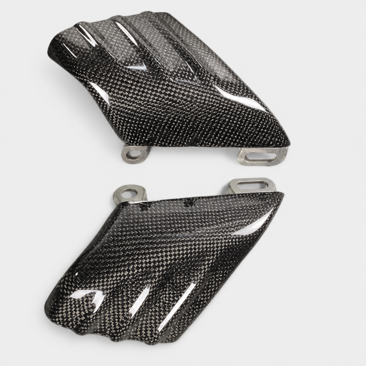 Kawasaki Ninja ZX-4R / ZX-4RR dry carbon fiber Radiator Side Covers – product view