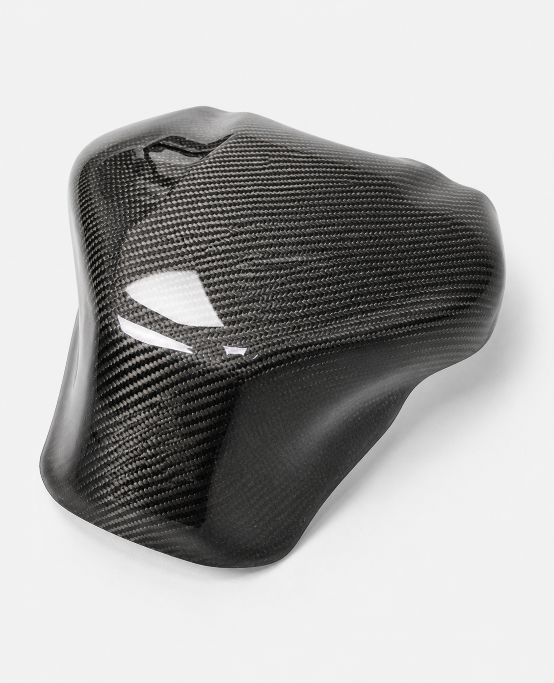 Kawasaki Ninja ZX-4R / ZX-4RR dry carbon fiber Raised Half Tank Cover – product view