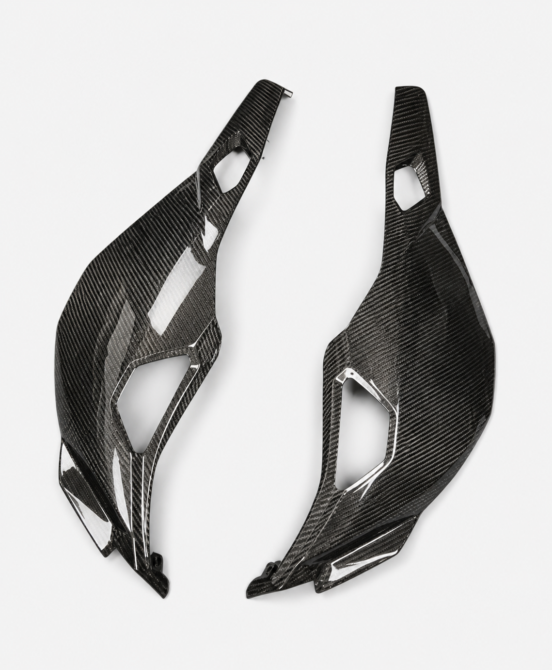 Kawasaki Ninja ZX-4R / ZX-4RR dry carbon fiber Side Fairing Panels – product view