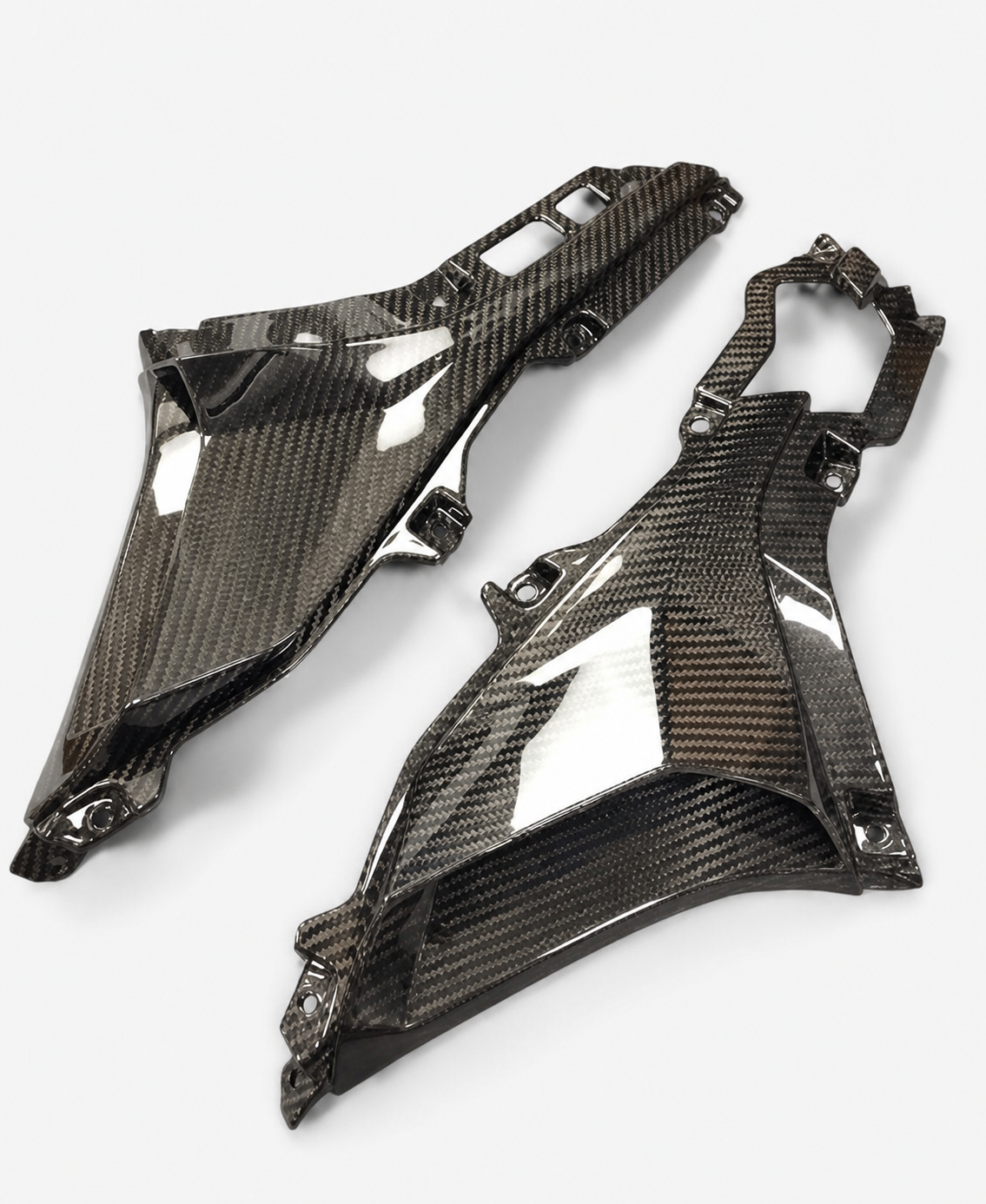 Kawasaki Ninja ZX-4R / ZX-4RR dry carbon fiber Air Intake Side Panels – product view