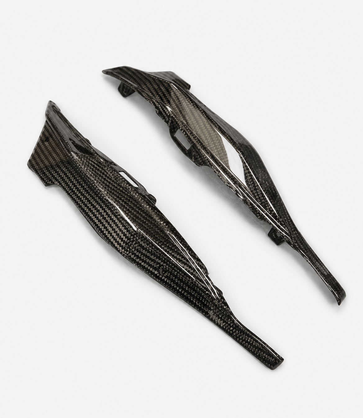 Kawasaki Ninja ZX-4R / ZX-4RR dry carbon fiber Slim Inner Tank Side Panels – product view