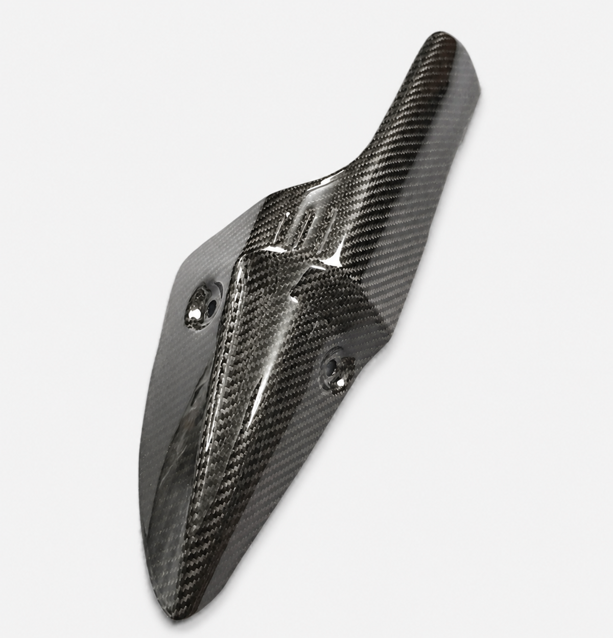 Kawasaki Ninja ZX-6R dry carbon fiber Exhaust Heat Shield – product view
