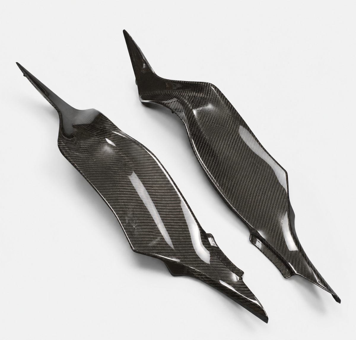 Kawasaki Ninja ZX-6R dry carbon fiber Tank Side Covers – product view