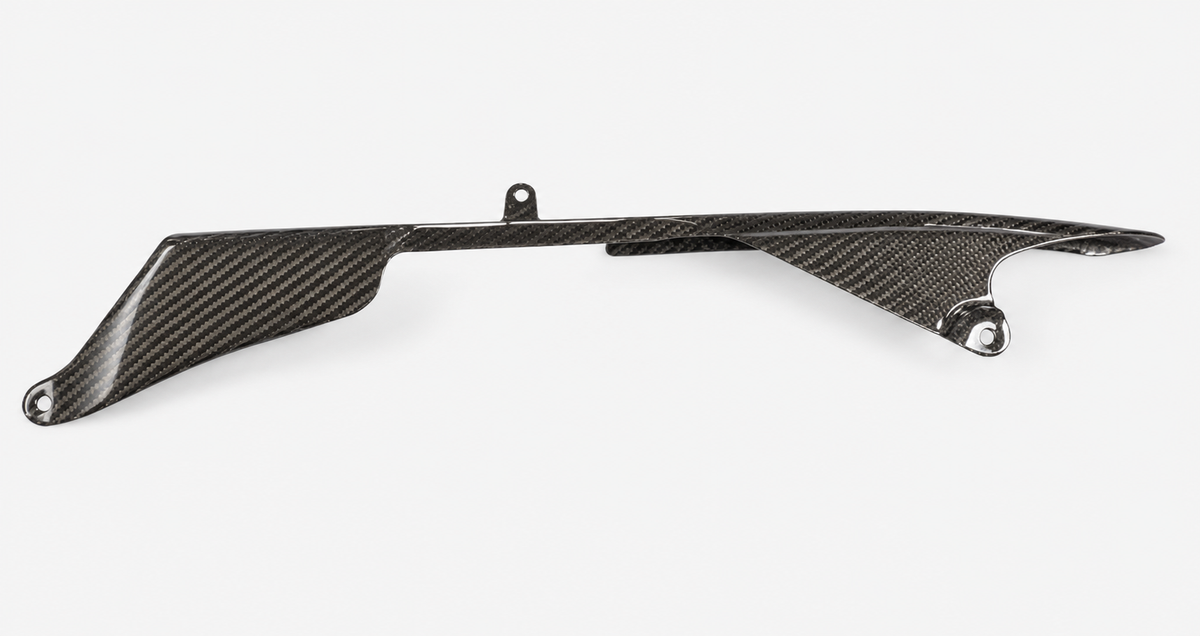 Kawasaki Ninja ZX-6R dry carbon fiber Standard Chain Guard – product view