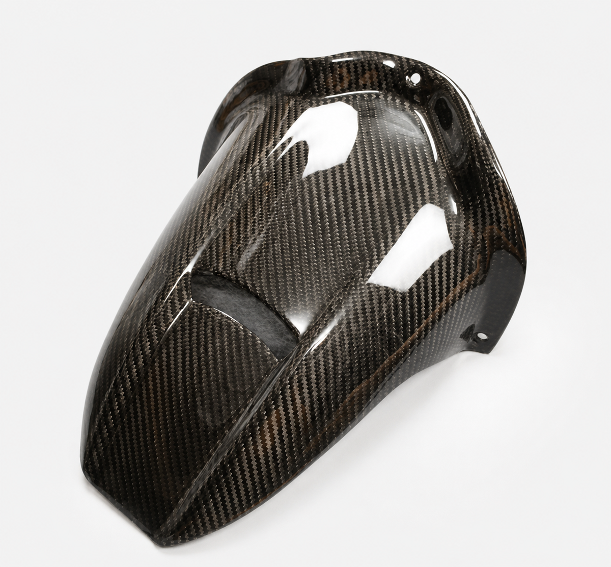 Kawasaki Ninja ZX-6R dry carbon fiber Extended Rear Hugger – product view