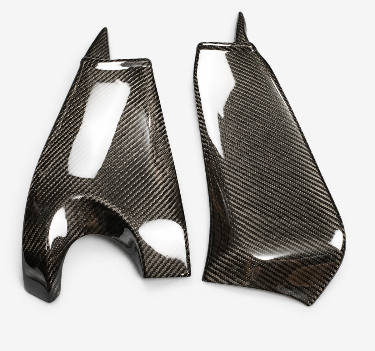 Kawasaki Ninja ZX-6R dry carbon fiber Swingarm Covers – product view