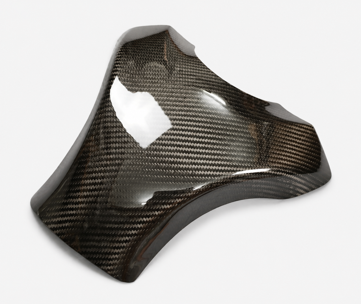 Kawasaki Ninja ZX-6R dry carbon fiber Half Tank Cover – product view