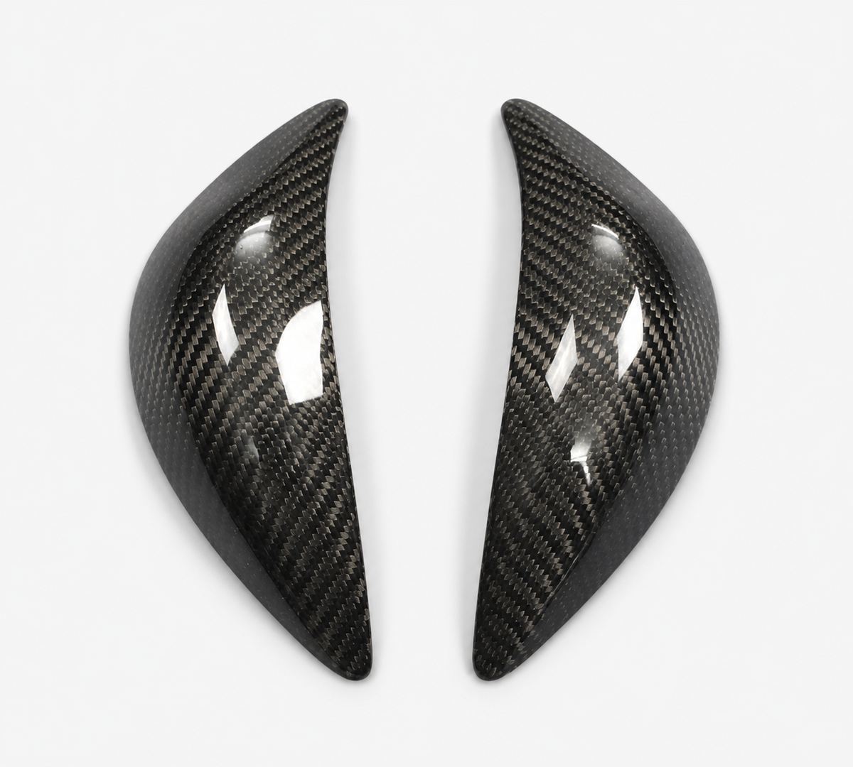 Kawasaki Ninja ZX-6R dry carbon fiber Tank Corner Protectors – product view