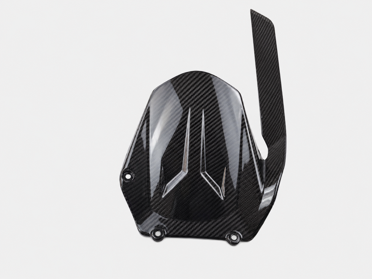 Zontes 703RR dry carbon fiber Rear Hugger and Chain Guard Set