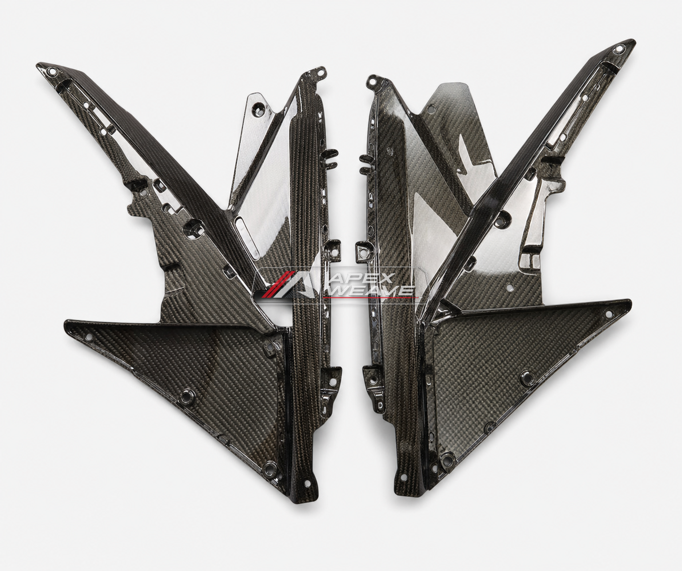 CFMOTO 675SR-R dry carbon fiber Inner Fairing Panels