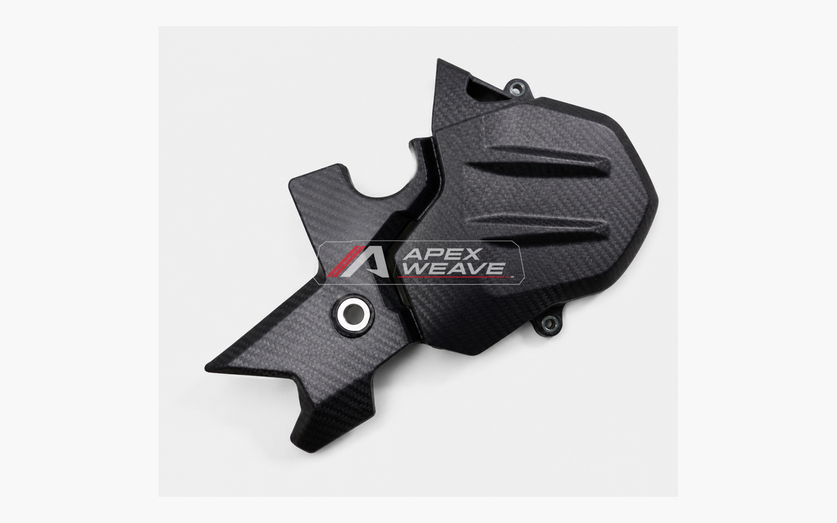 Kawasaki Ninja 400 dry carbon fiber Sprocket Cover – product view