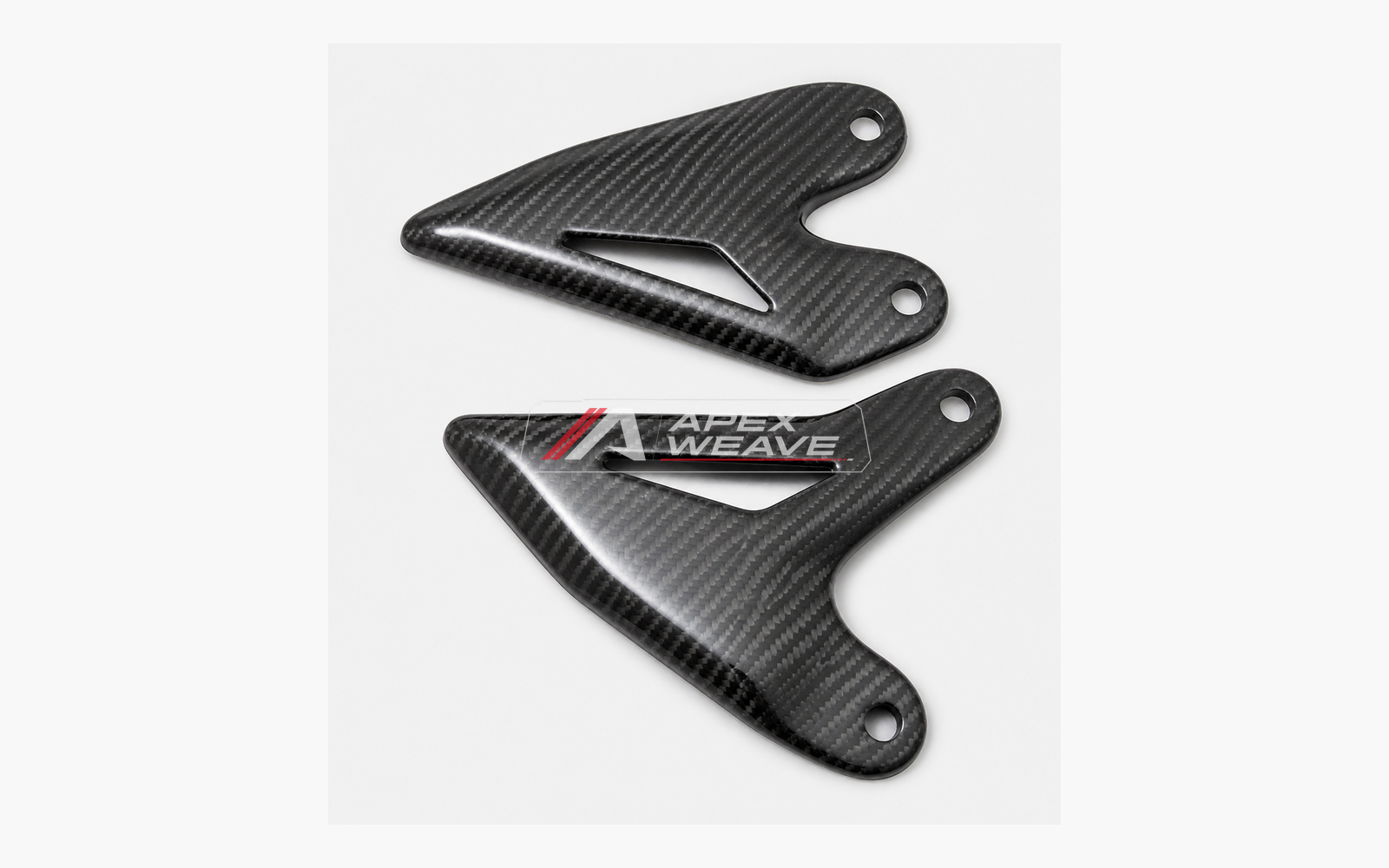 Kawasaki Ninja 400 dry carbon fiber Heel Guards – product view
