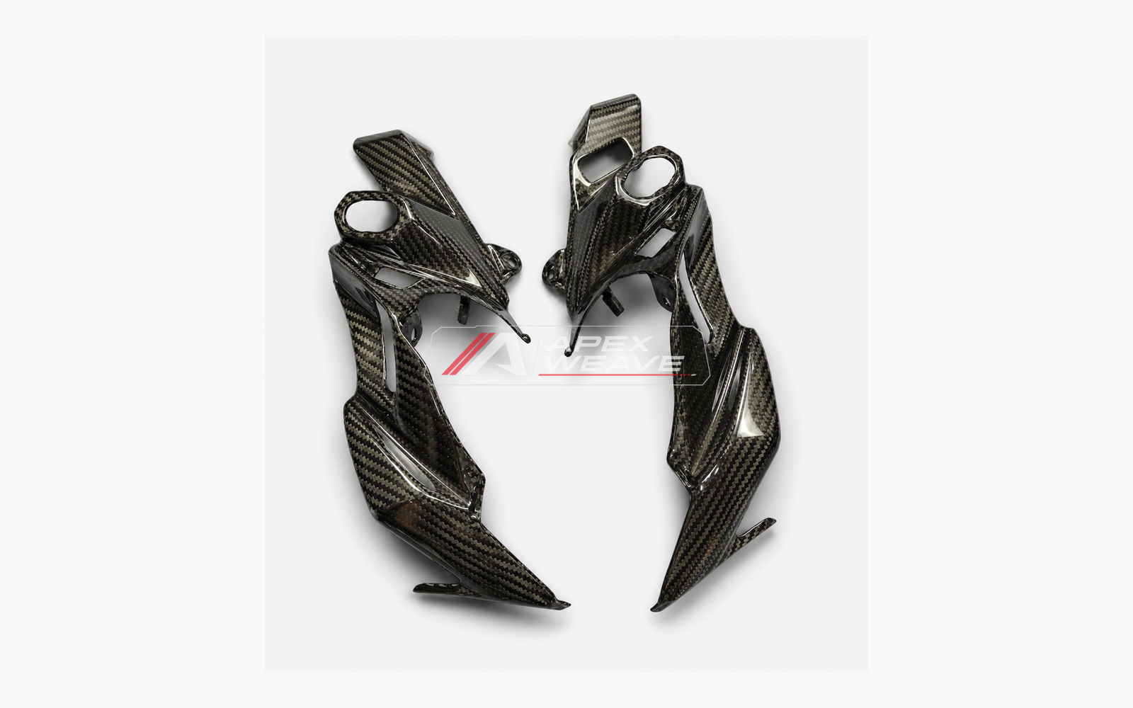Kawasaki Z900 dry carbon fiber Headlight Side Panels – product view