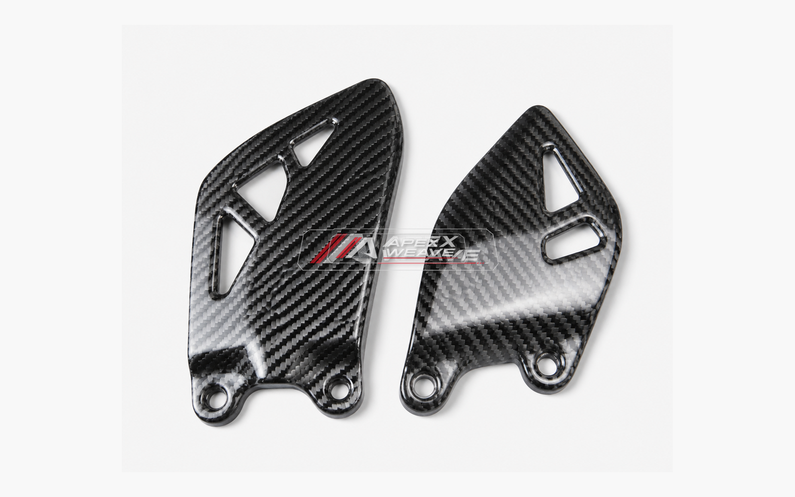 Kawasaki Ninja ZX-10R dry carbon fiber Heel Guards – product view