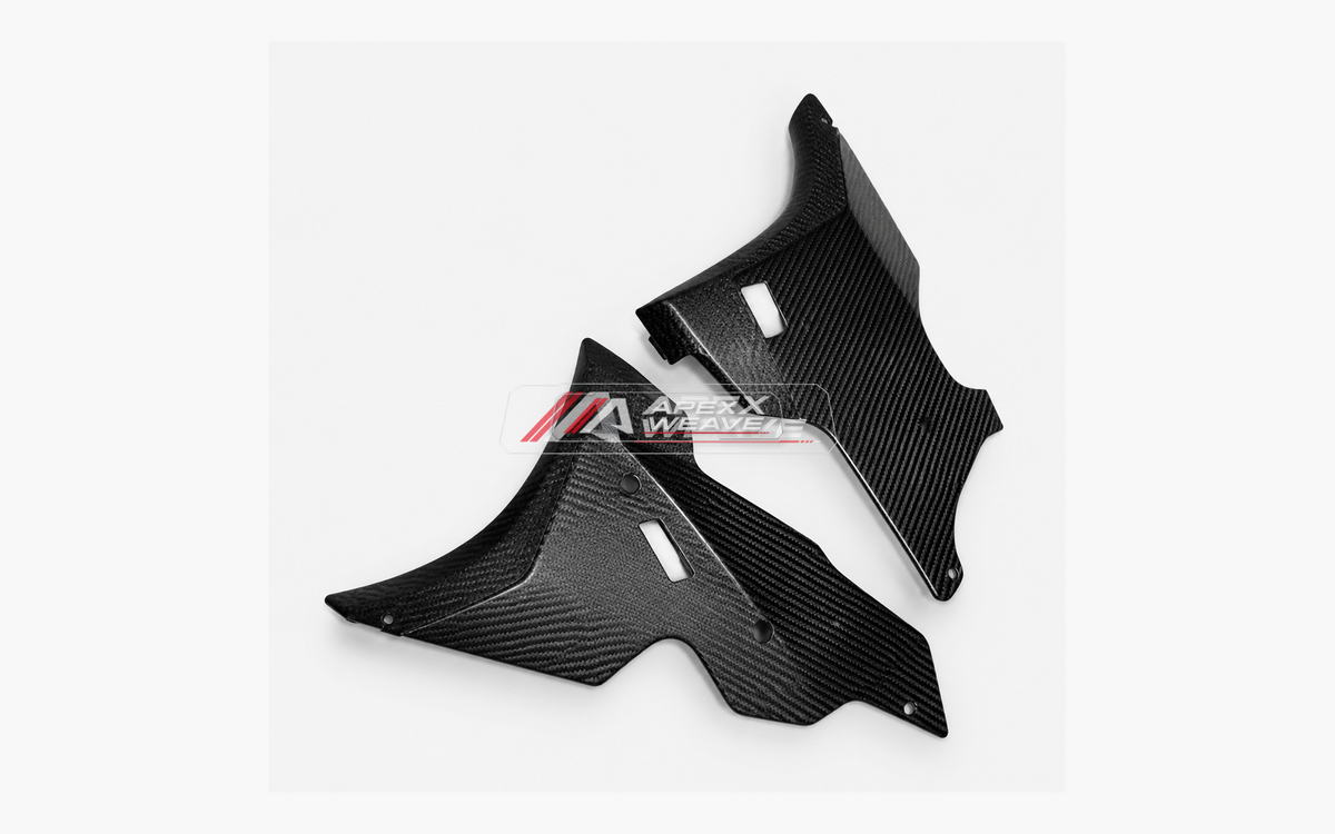 Kawasaki Ninja ZX-10R dry carbon fiber Belly Pan Side Panels – product view