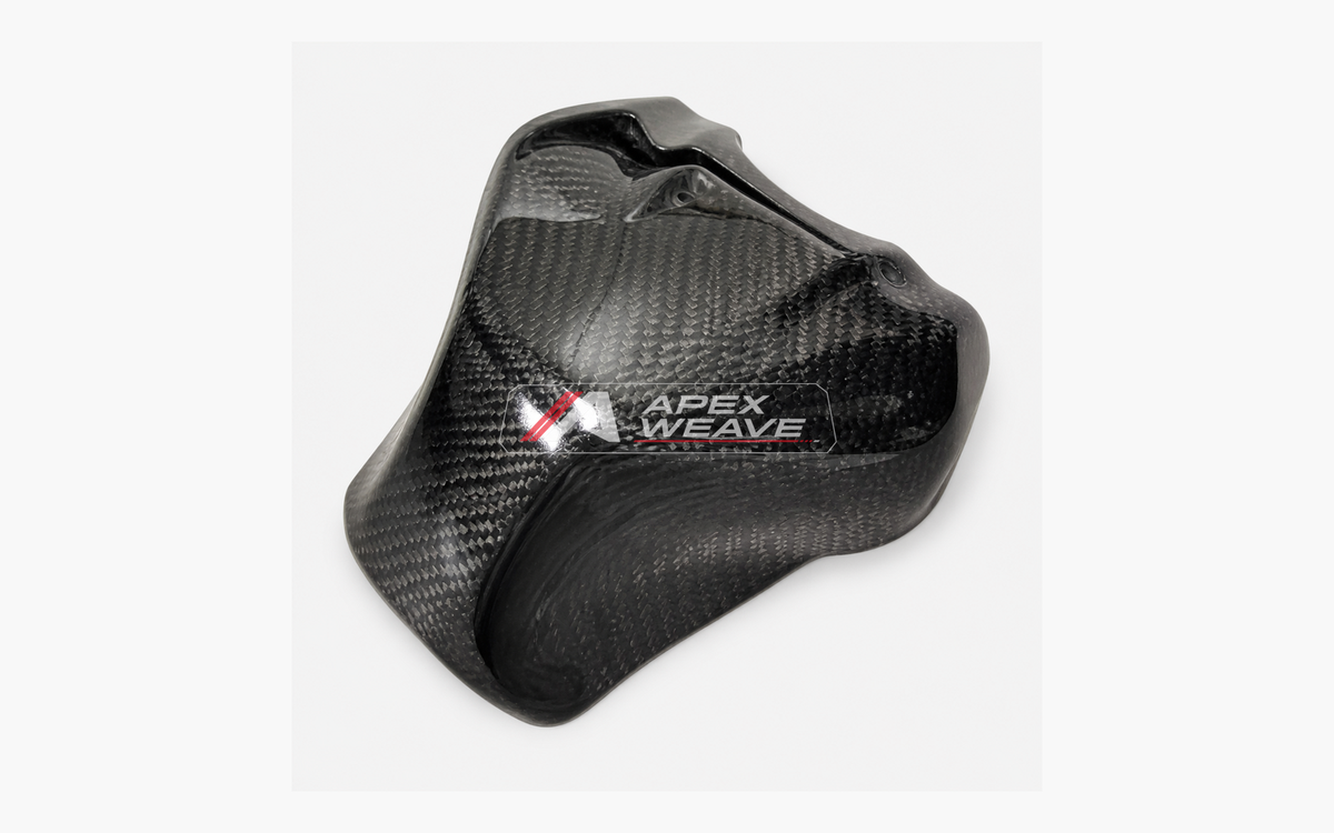 Kawasaki Ninja ZX-25R dry carbon fiber Raised Half Tank Cover – product view