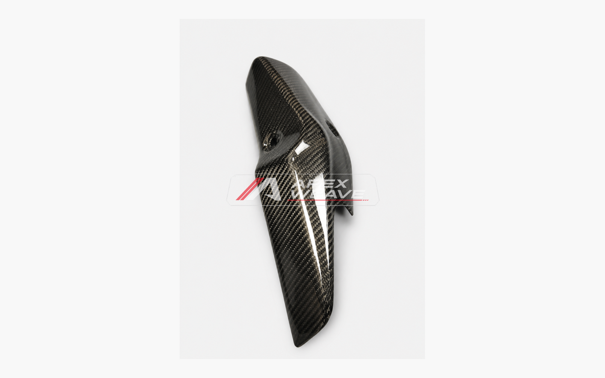 Protector térmico compacto del escape de fibra de carbono para Ninja ZX-4R / ZX-4RR
