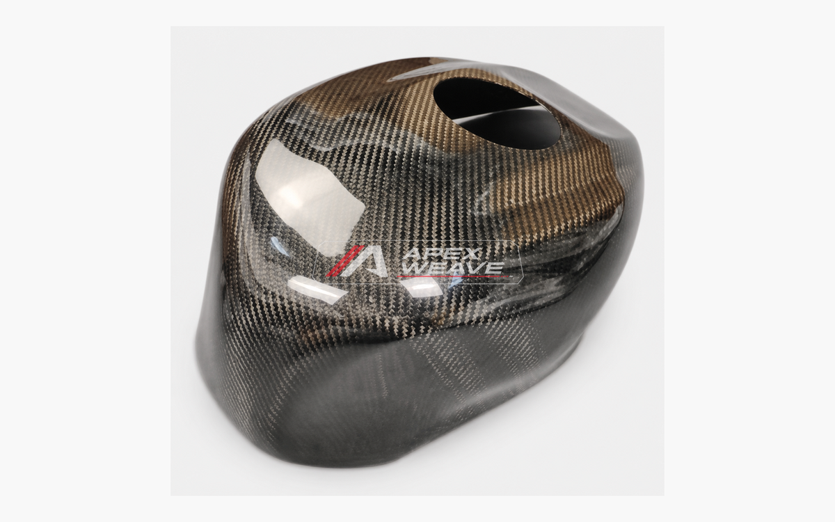 Kawasaki Ninja ZX-4R / ZX-4RR dry carbon fiber Raised Tank Cover – product view