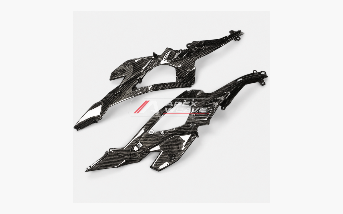 Paneles laterales interiores grandes del depósito de fibra de carbono para Ninja ZX-4R / ZX-4RR