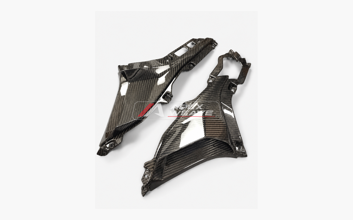 Kawasaki Ninja ZX-4R / ZX-4RR dry carbon fiber Air Intake Side Panels – product view
