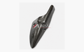 Kawasaki Ninja ZX-6R dry carbon fiber Exhaust Heat Shield – product view