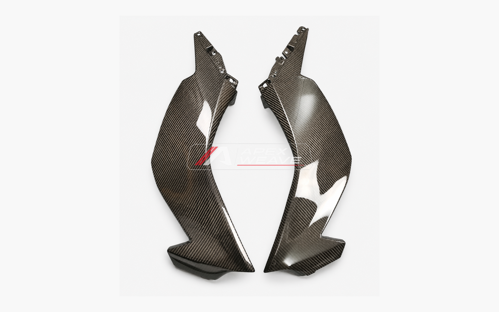 Kawasaki Ninja ZX-6R dry carbon fiber Side Fairing Panels – product view