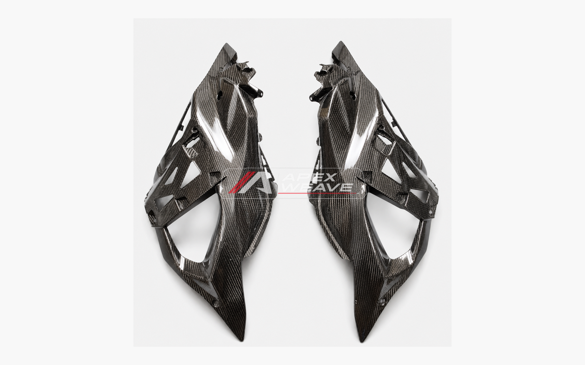 Kawasaki Ninja ZX-6R dry carbon fiber Inner Fairing Panels – product view