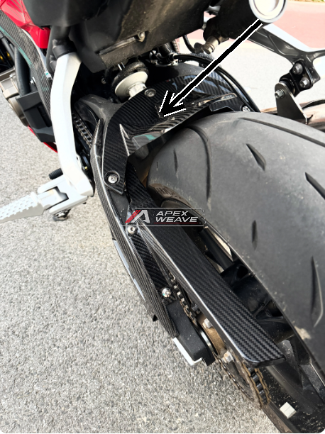 QJMotor SRK 800 RR dry carbon fiber Rear Hugger